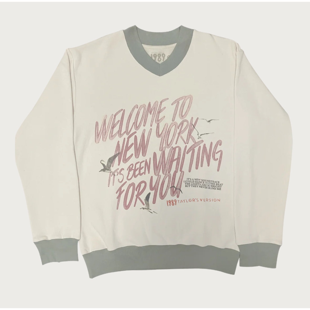TAYLOR SWIFT *SOLD OUT* 1989 Version Welcome to New York V Neck Sweatshirt S