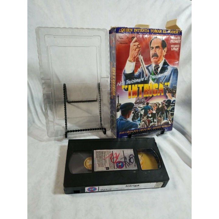 Intriga Contra México RARE VHS Mexicano Espanol Alberto Pedret BIG BOX