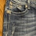 Miss me bling cuffed capri