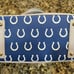Dooney & Bourke Indianapolis Colts Purse w/crossbody strap - GRAY LEATHER-UNIQUE