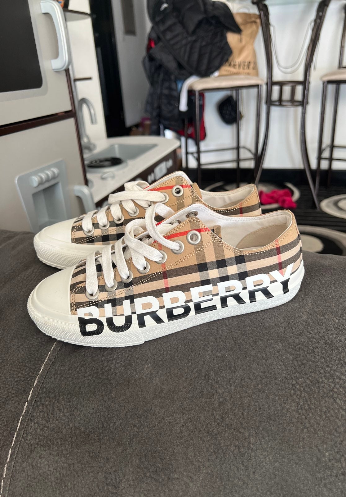 Burberry Canvas Fashion Sneakers | Mercari Burberry Canvas Fashion Sneakers | Mercari
