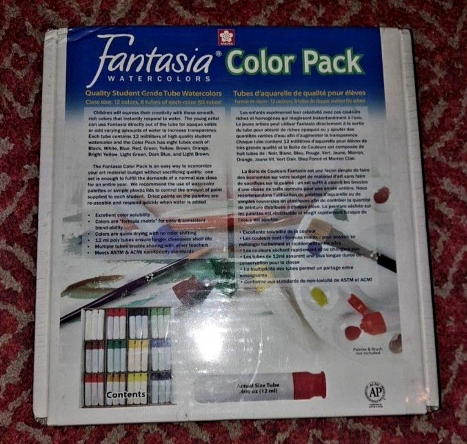 RARE NEW Fantasia Tube Watercolors (96 tubes) Sealed