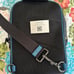 Coach Khaki Blue Jay Coated Canvas Colorblock Track Pack Shoulder Bag