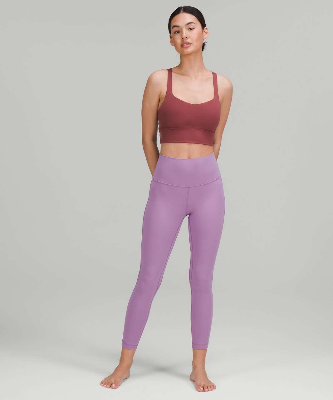 Lululemon Align High Rise Pant 25 size 6 Wisteria Purple WISP double lined