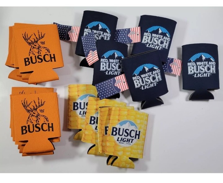 Busch Light Koozies Lot of 20 Beer Beverage Holder