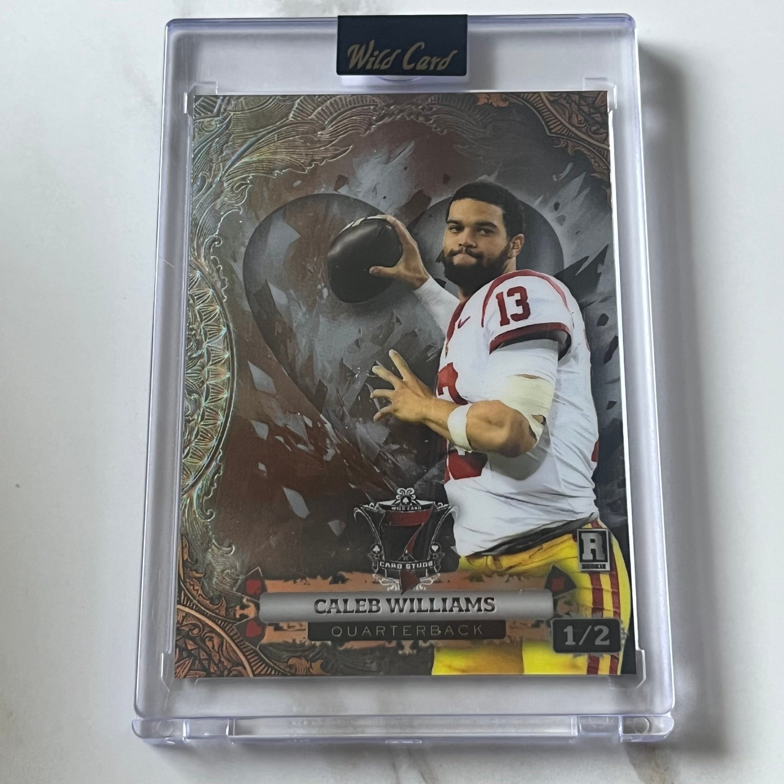 *NEW* Caleb Williams Wild Card 7 Card Stud Rare Rookie Card 1/2