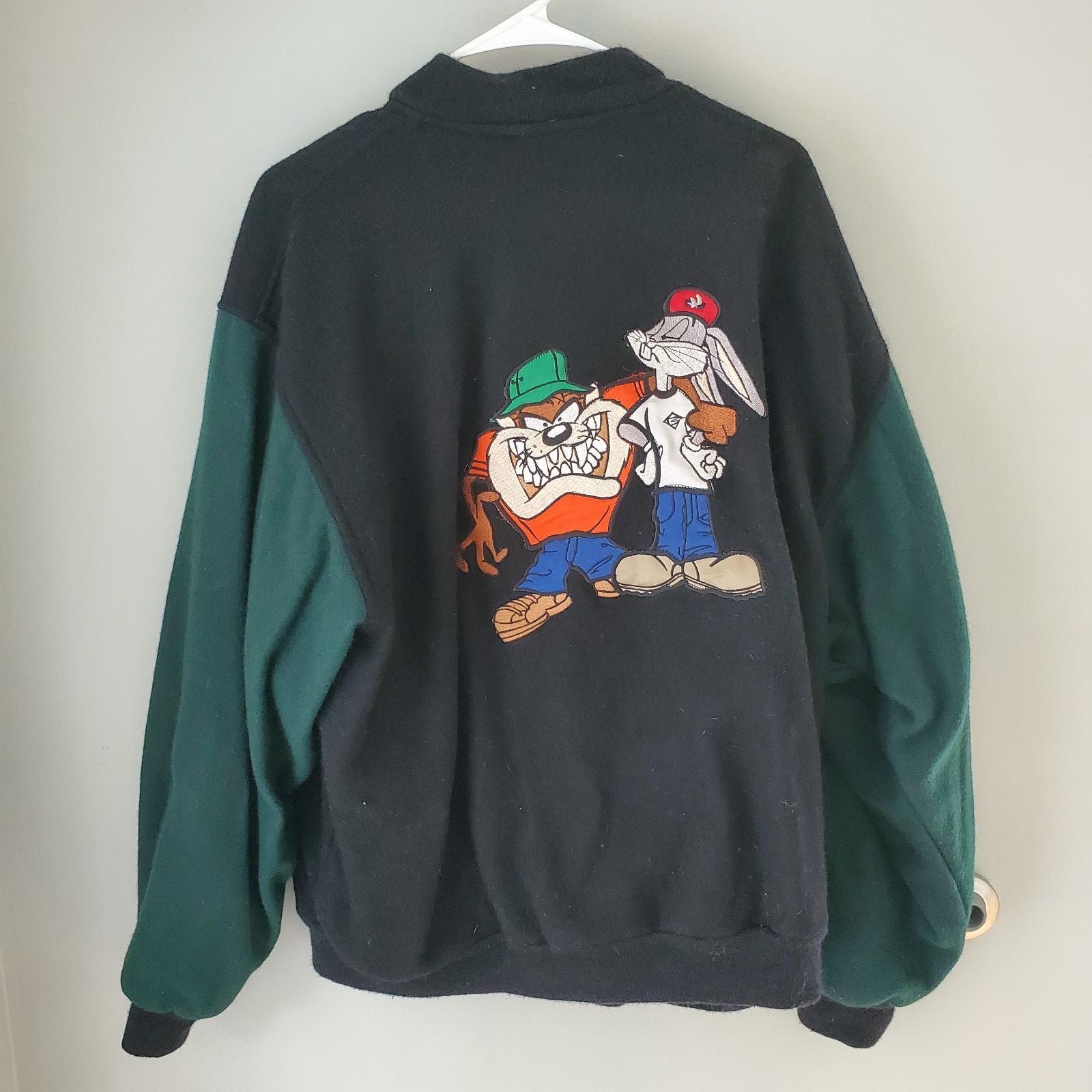 LOONEY TUNES Bomber Jacket Taz Bugs