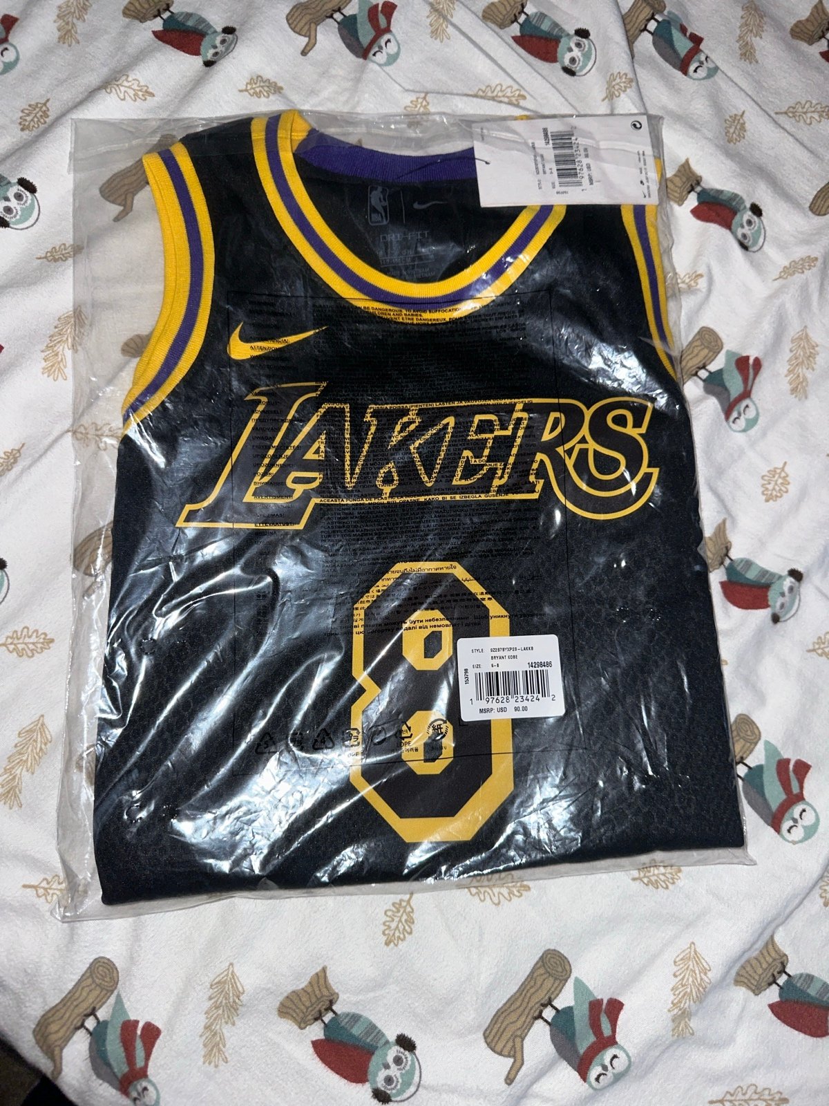 Kobe Bryant Los Angeles Lakers City Edition Big Kids' Nike Dri-FIT Swingman Jers