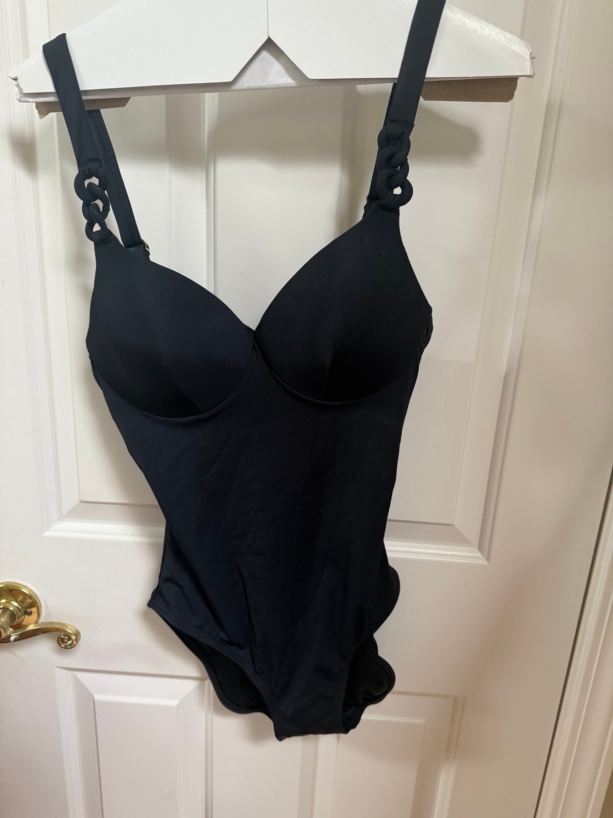 Spanx one piece black bathing suit