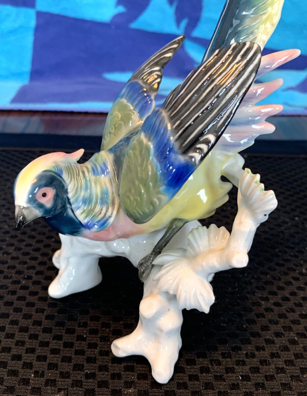 Fasold & Stauch Porcelain Pheasant, 10 inches tall, Perfect