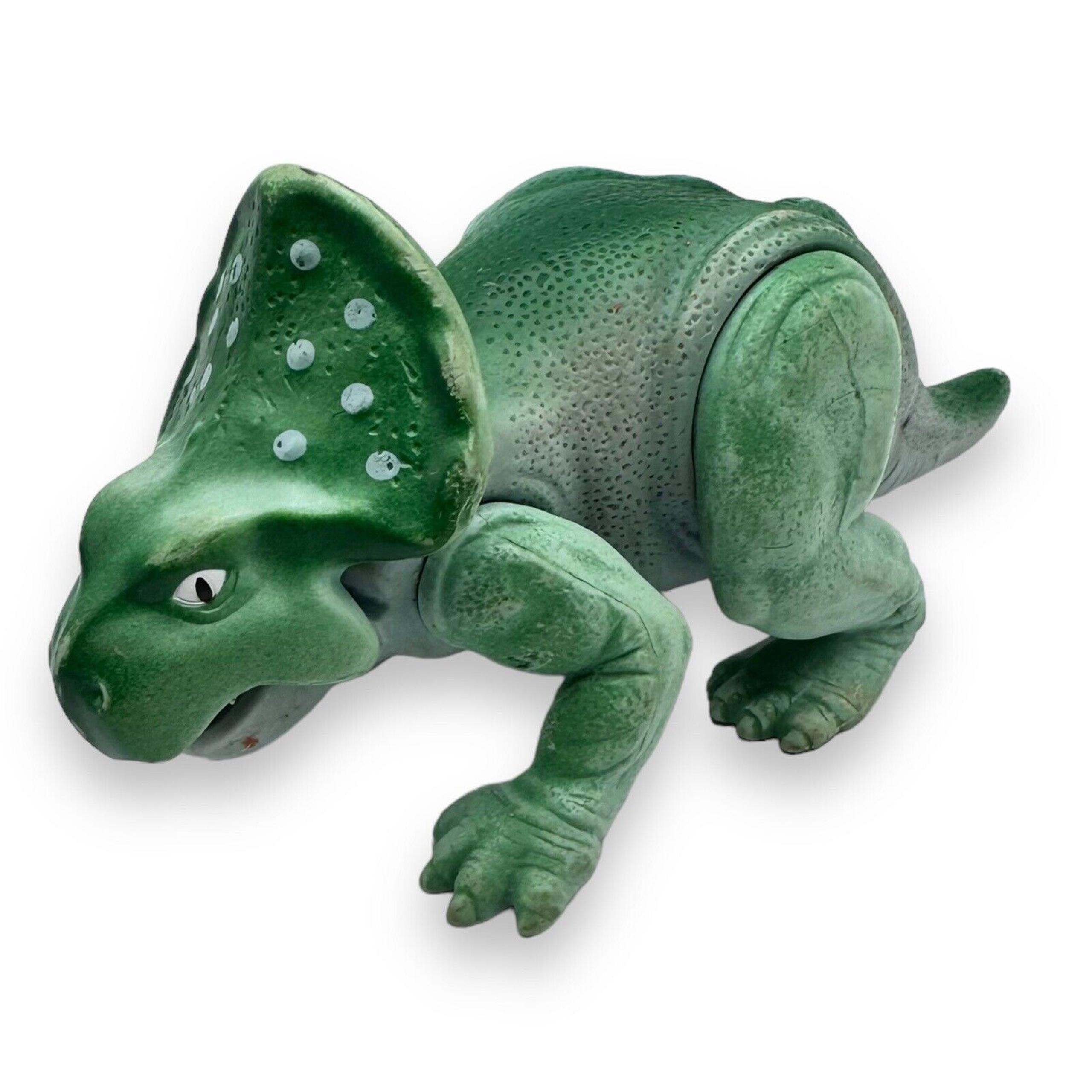 1987 Playskool Definitely Dinosaurs PROTOCERATOPS Green Loose Action Figure 7.5"