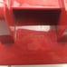Vintage Stromberg Red Rotary Dial Desk Telephone Phone Receiver Cord 500DN 7 83
