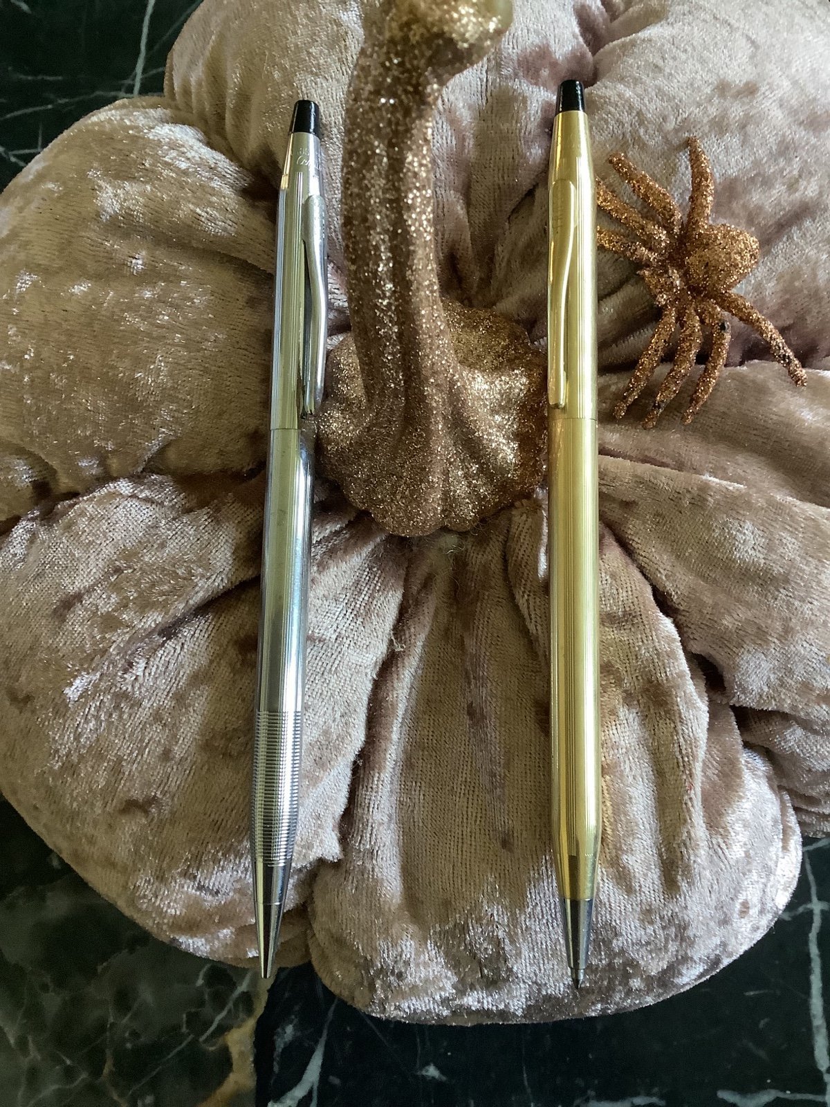 Cross Century mechcanial gold & silver ballpoint pen pencil set
