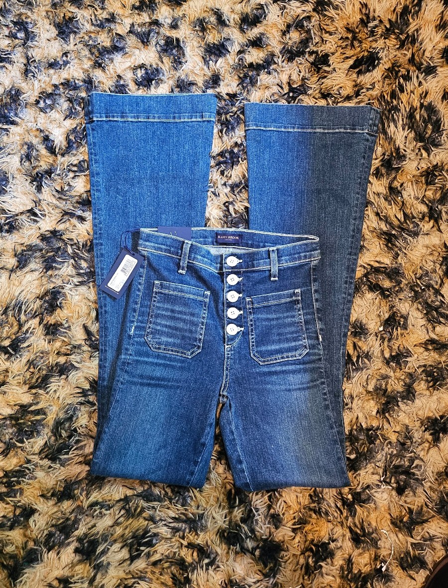 Ramy Brook CINDY High-Rise Flare Jean NWT
