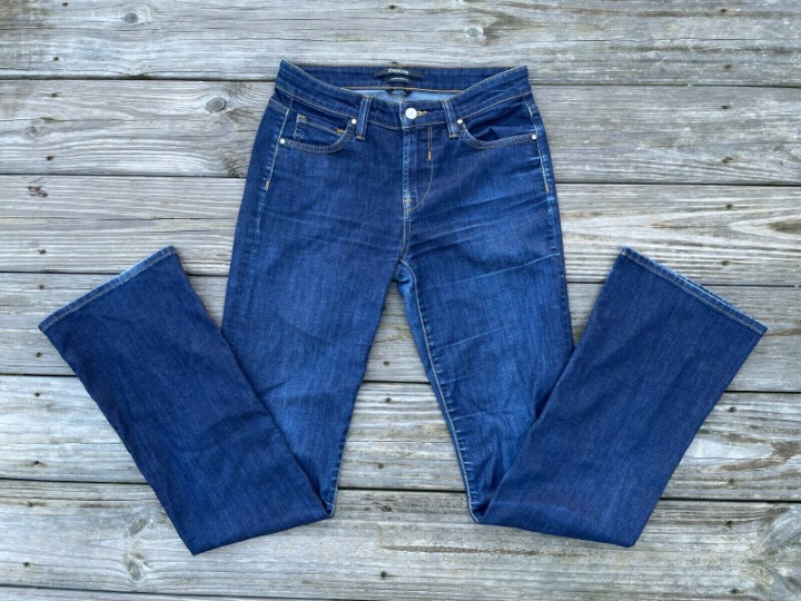 bebe Women Jeans Mid Rise Boot Cut Blue Denim Jeans Size 27
