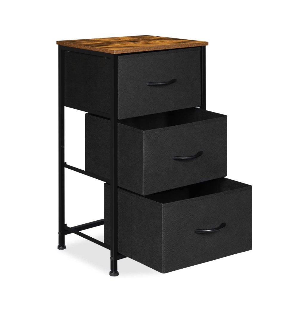 Small Dresser for Bedroom, 3 Drawer Fabric Storage Chest, Storage Tower Organize