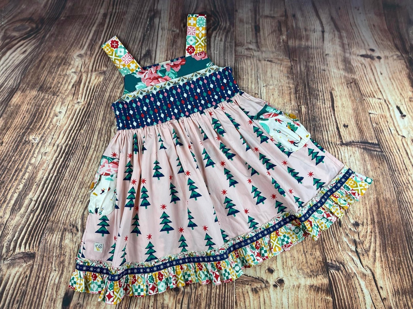 Wildflowers Clothing Deck the Halls Christmas Dress