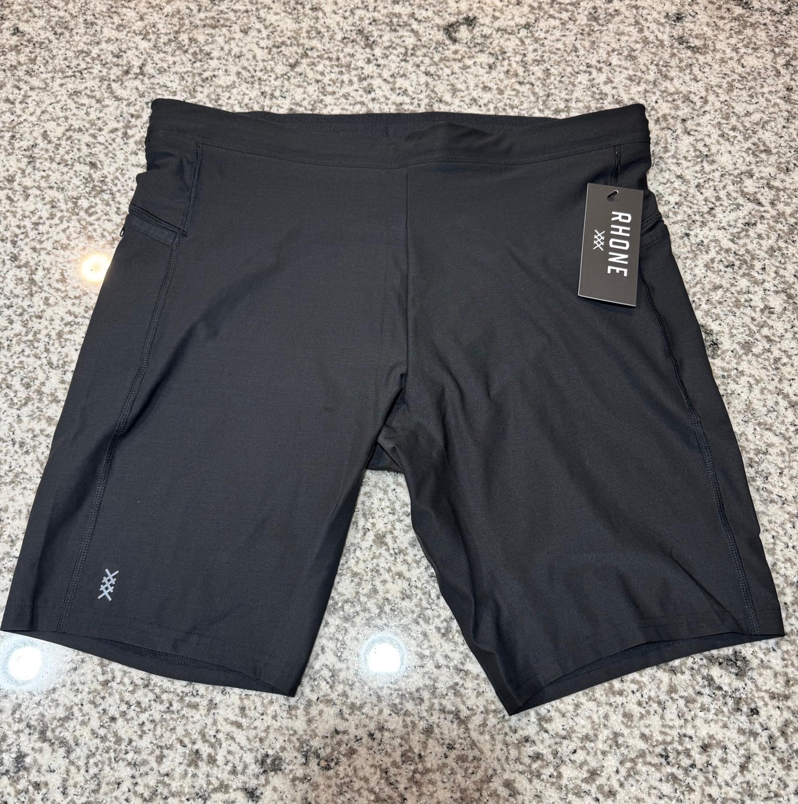 Rhone Extra Mile Half Tight, Compression Short, Black Size Large (NWT)