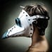 White Blue Plague Doctor Mask Cosplay