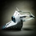 White Blue Plague Doctor Mask Cosplay