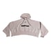 Nike Women's Sportswear Tech Fleece Oversized Crop Hoodie Pink Sz S DR4973-601
