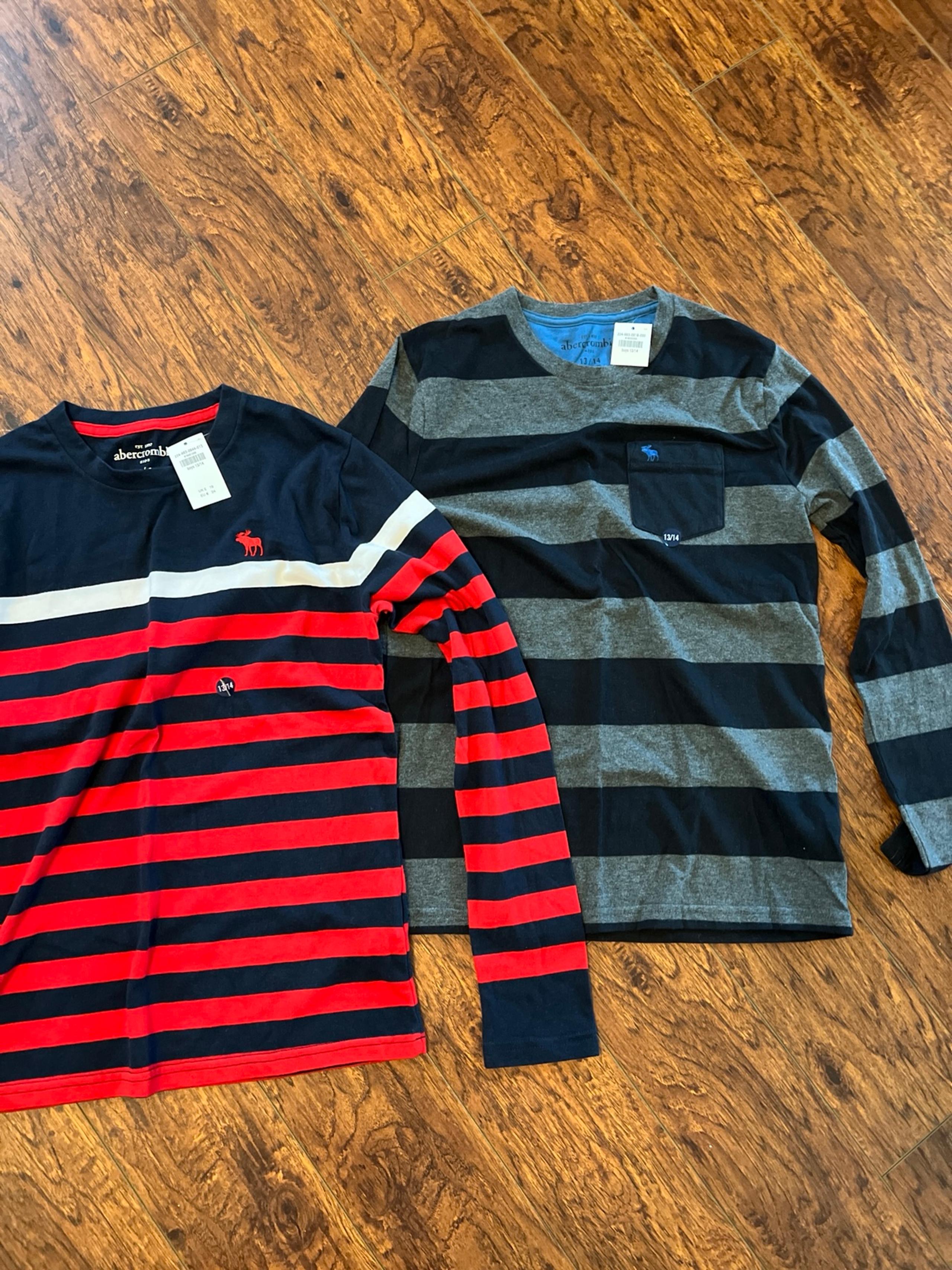 Boys Abercrombie kids NWT bundle long sleeve shirts