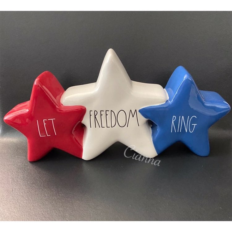 Rae Dunn Let Freedom Ring Stars