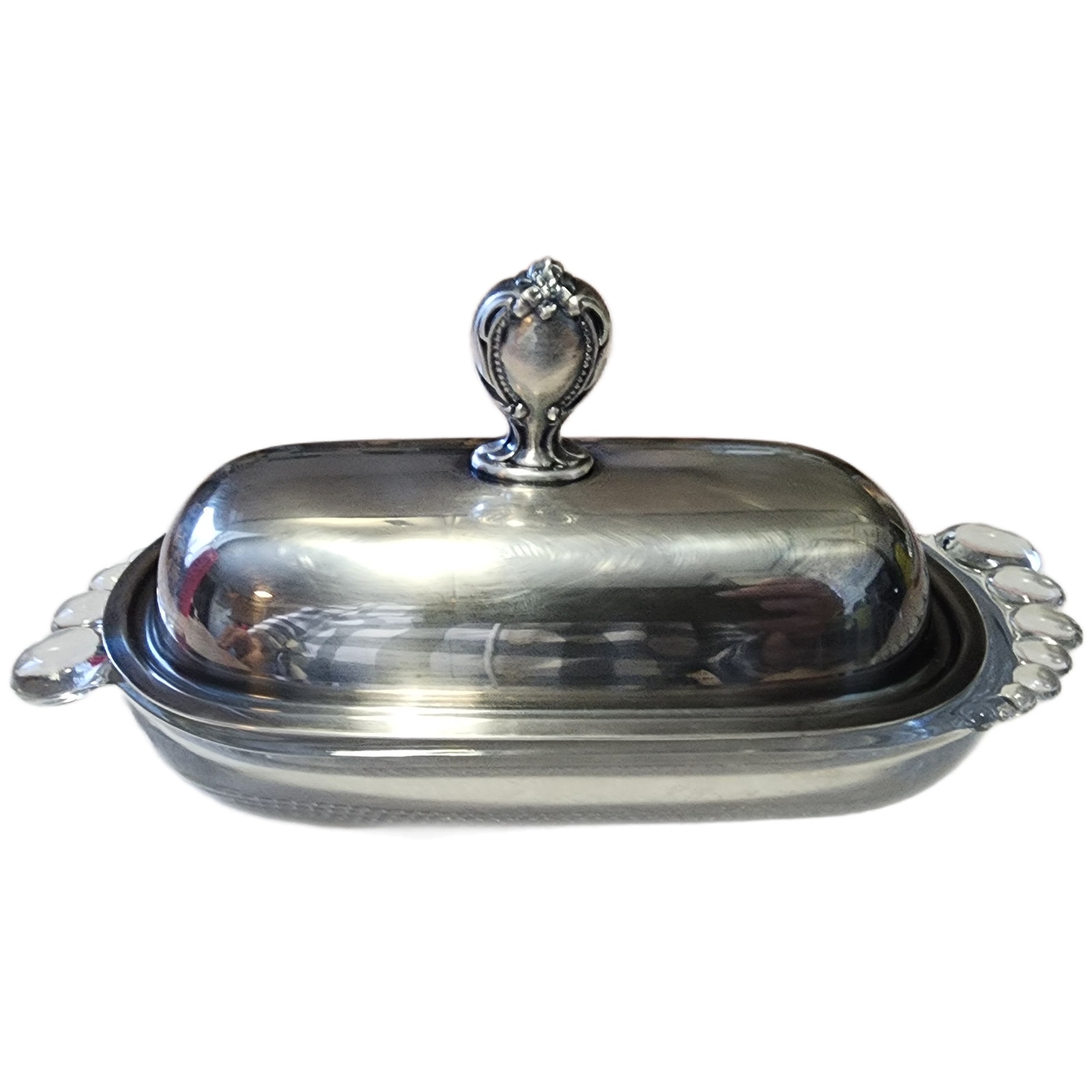 1847 Rogers Bros Vintage Butter Dish -Unique -1950's