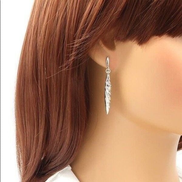 DEVATA Sterling Silver & 18K Gold Black Spinel Animal Print Drop Earrings, NWT