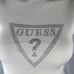 NEW GUESS Ebony Turtle Neck Sweater Tank Sparkle Logo Sleeveless White Size M