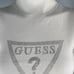 NEW GUESS Ebony Turtle Neck Sweater Tank Sparkle Logo Sleeveless White Size M