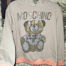 Moschino Couture Blingy Teddy Bear hoodie