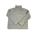 Vintage 90s Womens Large Merino Wool Chunky Turtleneck Sweater Beige