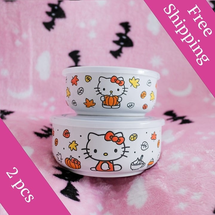 Hello Kitty - Pumpkin Tupperware Set