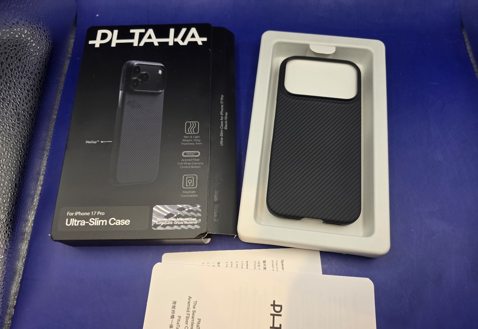 pitaka for iPhone 17 Pro Case 6.3" with Camera Control Button
