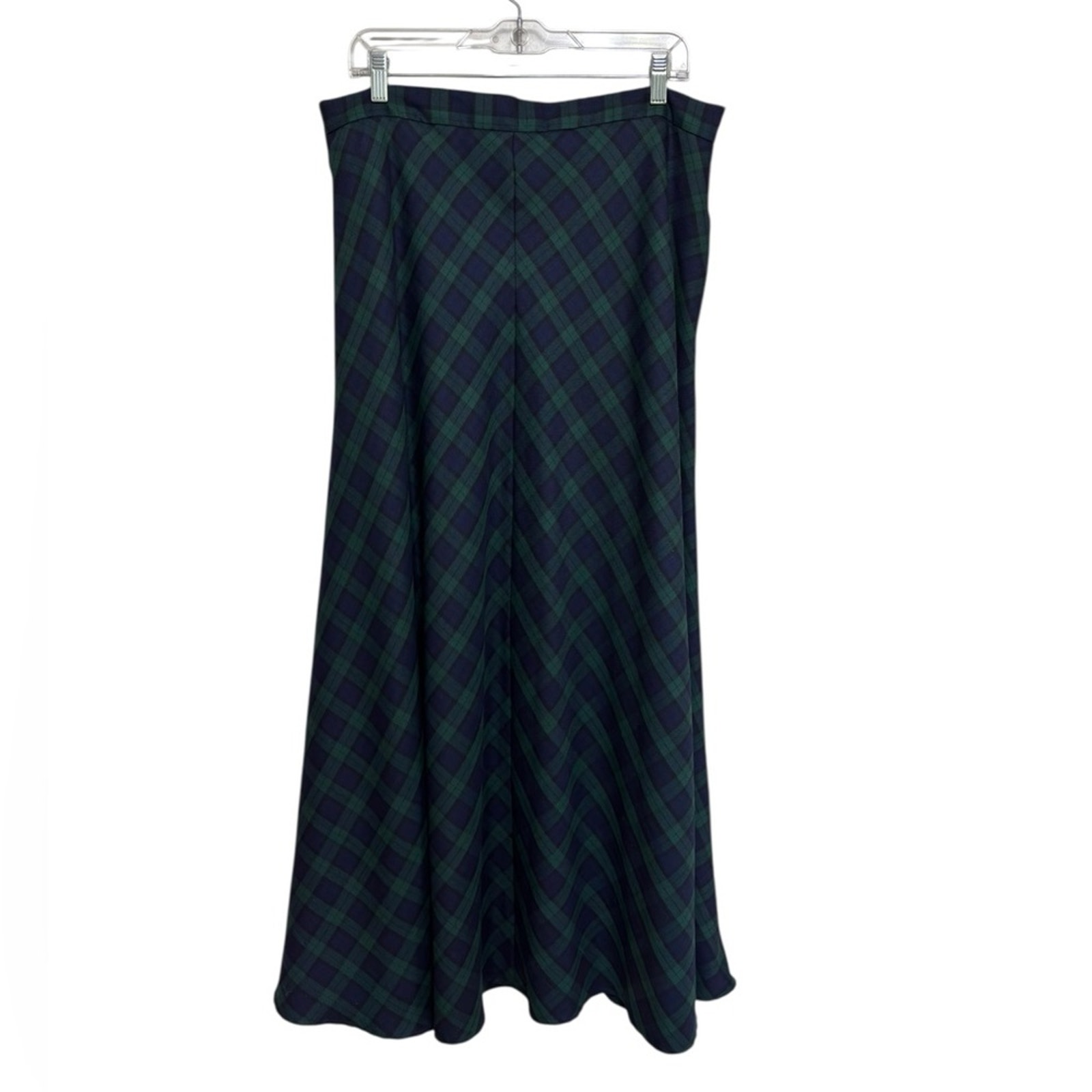 Pendleton Black Watch Tartan A-Line Maxi Skirt - Size 14