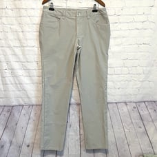 Lululemon ABC Slim Fit Pants Mens 34 Beige Warpstreme Five Pocket Size 34