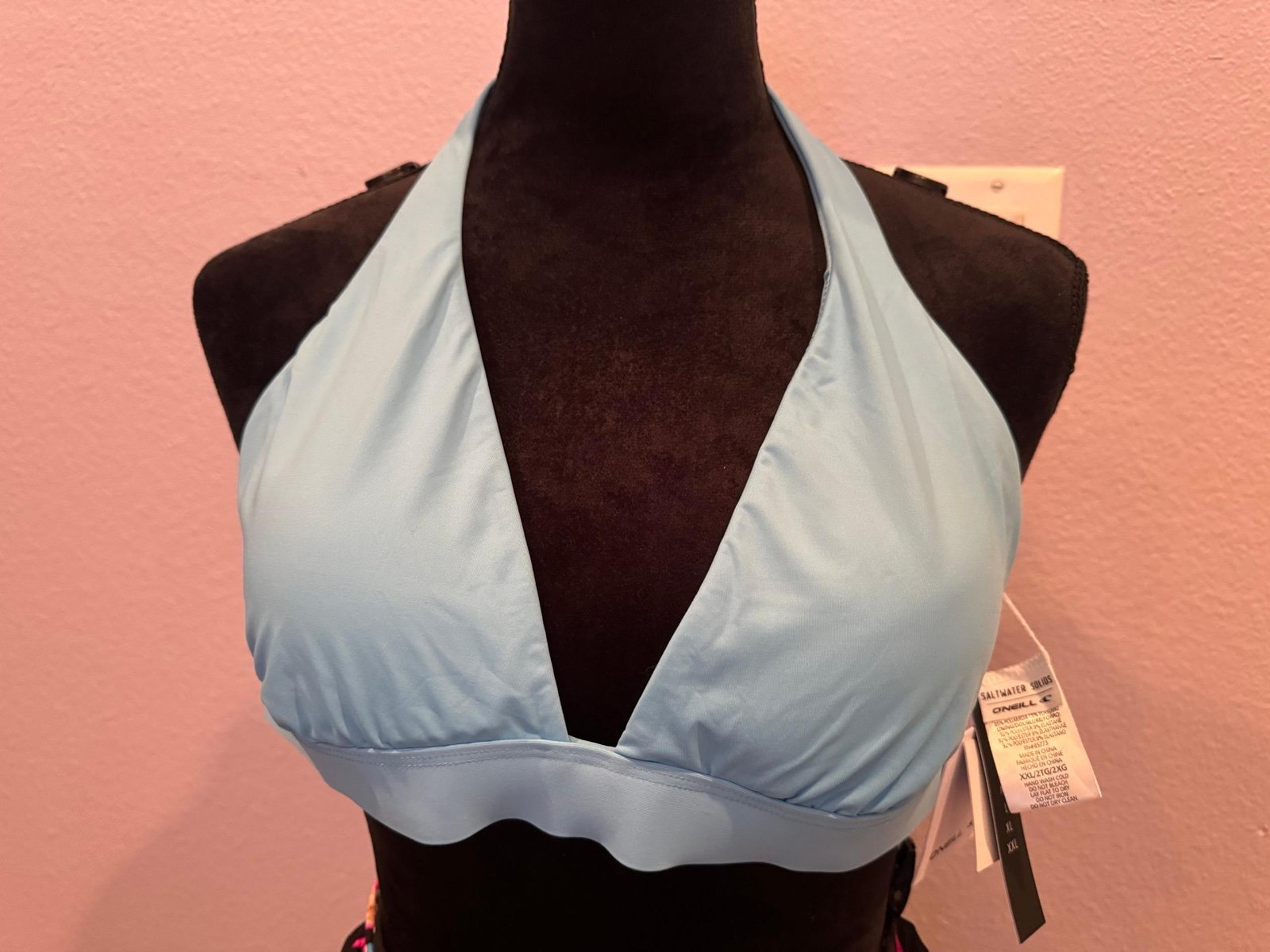 BLUE SALTWATER COCOA HALTER TOP