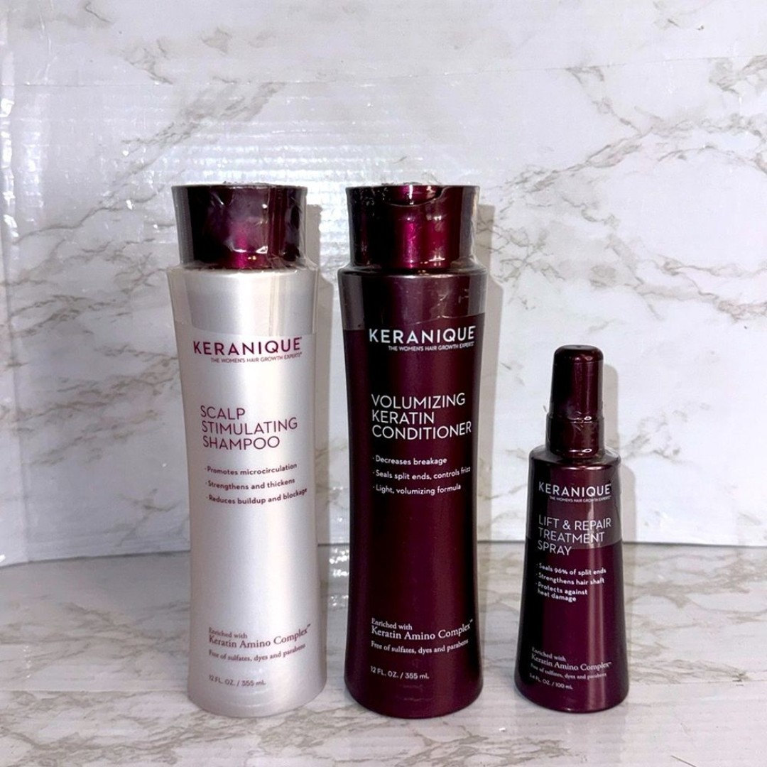 Keranique Scalp Stimulating Shampoo & Volumizing Keratin Conditioner & Lift set