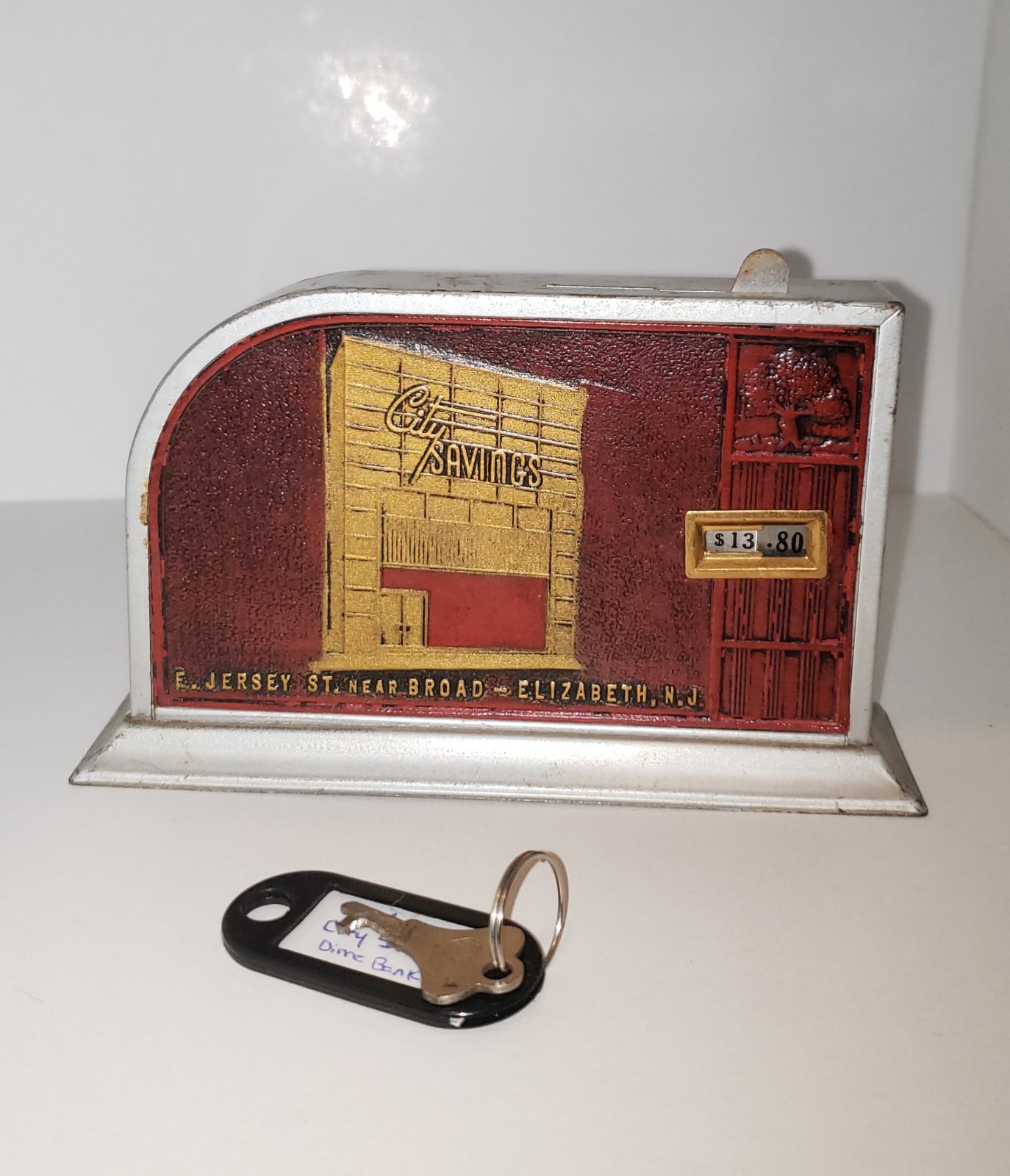 (#BB104) Vintage City Savings East Jersey St. Near Broad-Elizabeth, New Jersey D
