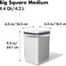 Airtight Food Storage 4.4 Qt Ideal for 5lbs