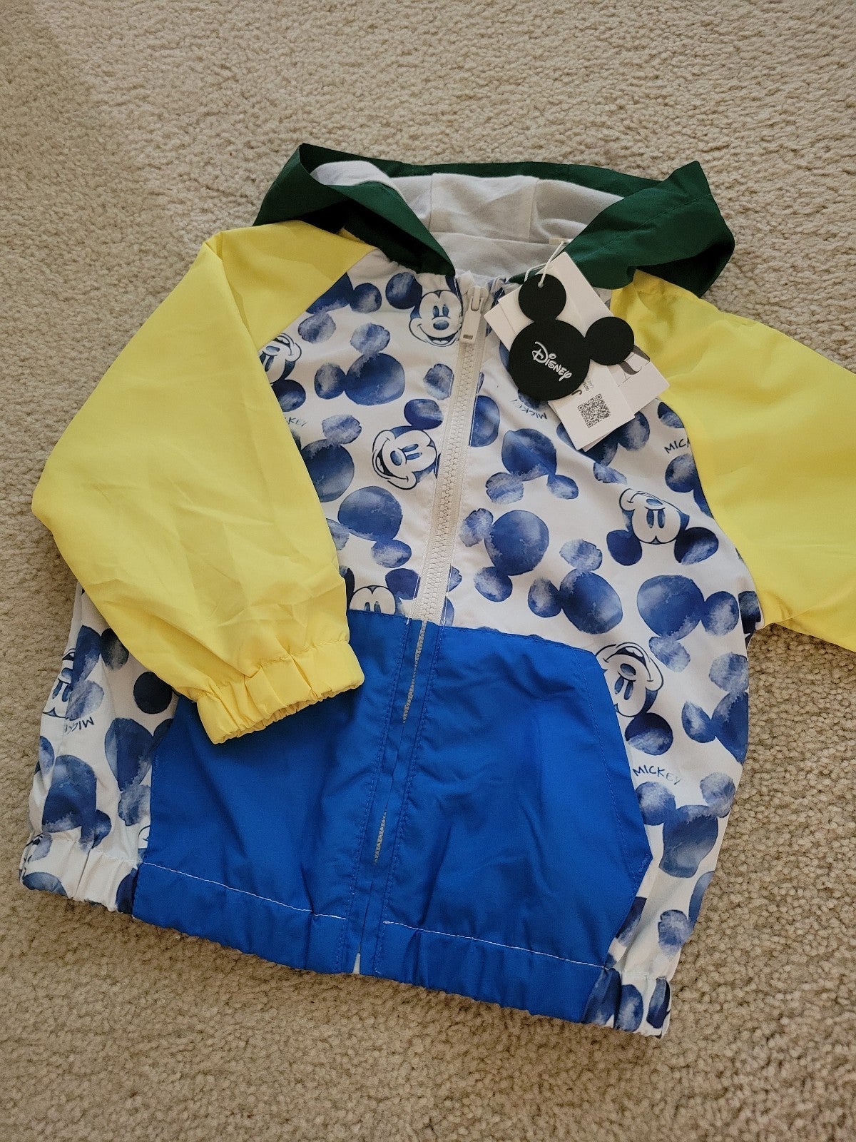Zara kids baby boys MICKEY MOUSE DISNEY RAINCOAT. Size 18-24
