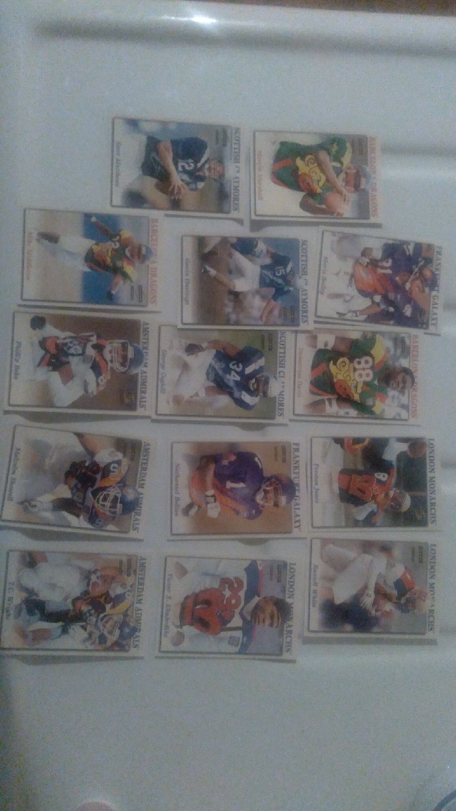 World league football card lot