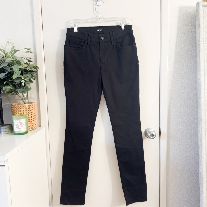NEW NWT HUDSON Black Ace Skinny Jeans Casual 31 High Rise Denim