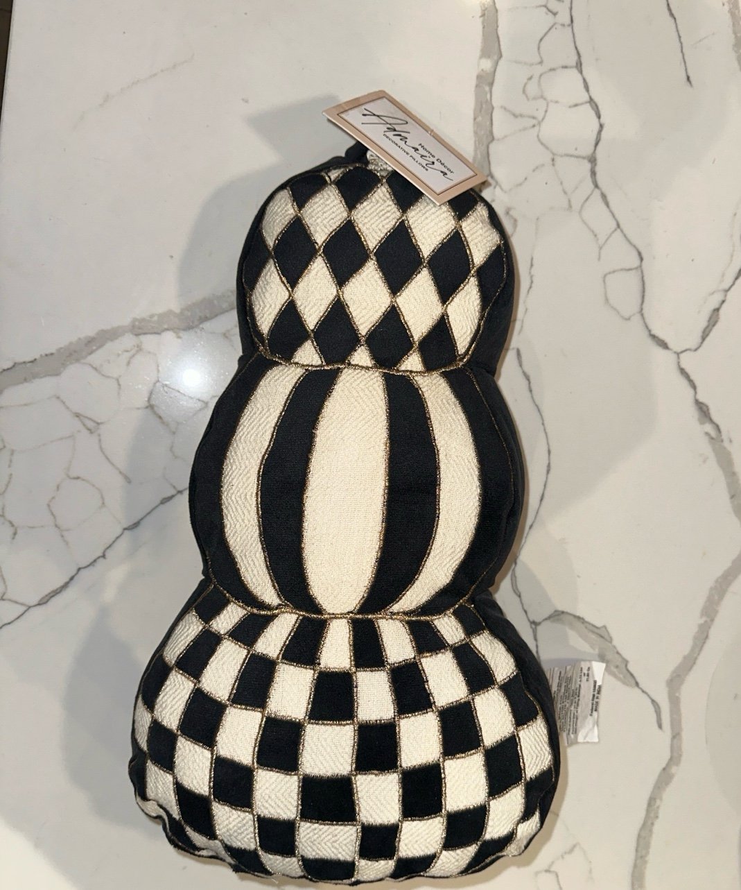 Admaira Home Black and White Pumpkin Pillows
