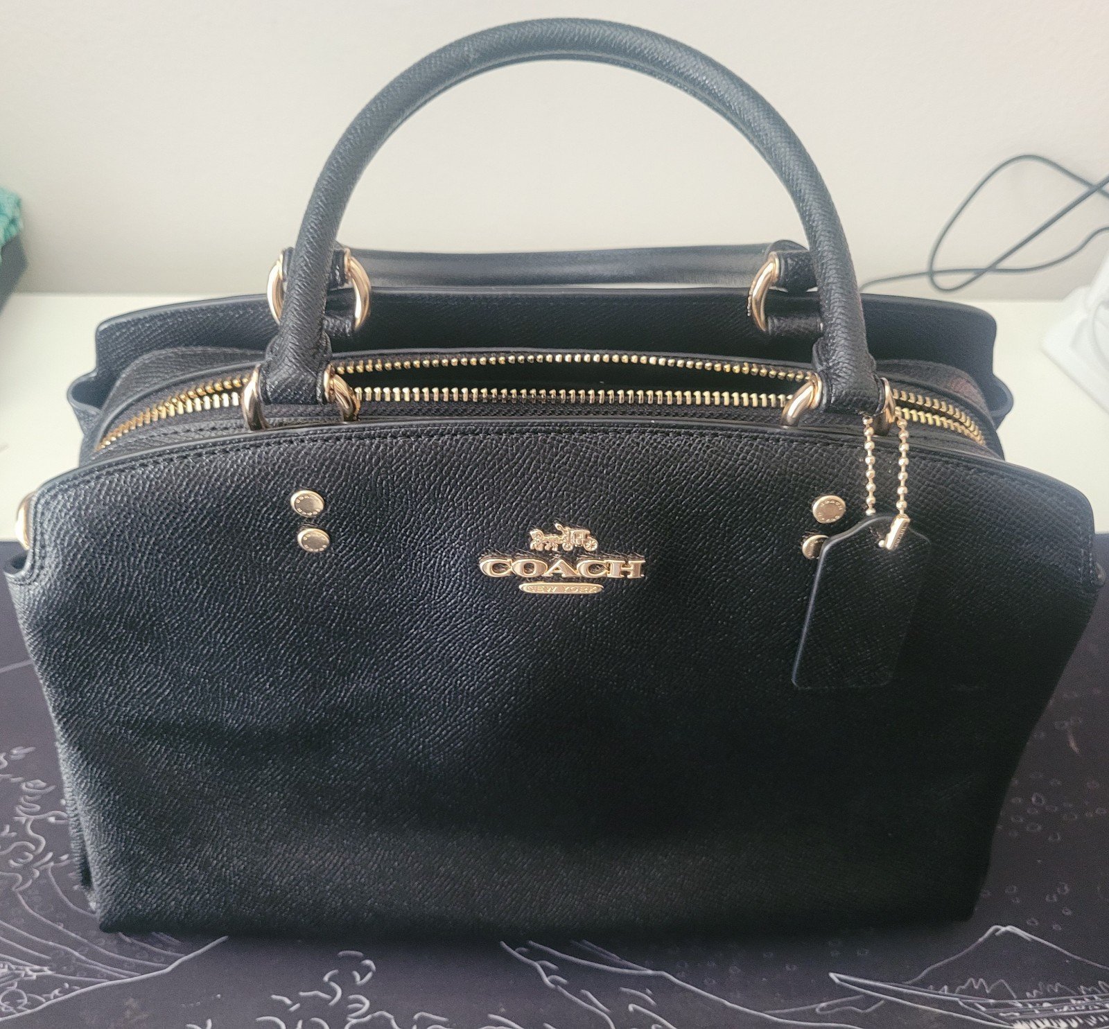 COACH Mini Lillie Carryall, Black
