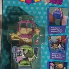 VTG 1995 Bluebird Polly Pocket Polly Loves Puppy Bracelet, Set & Band