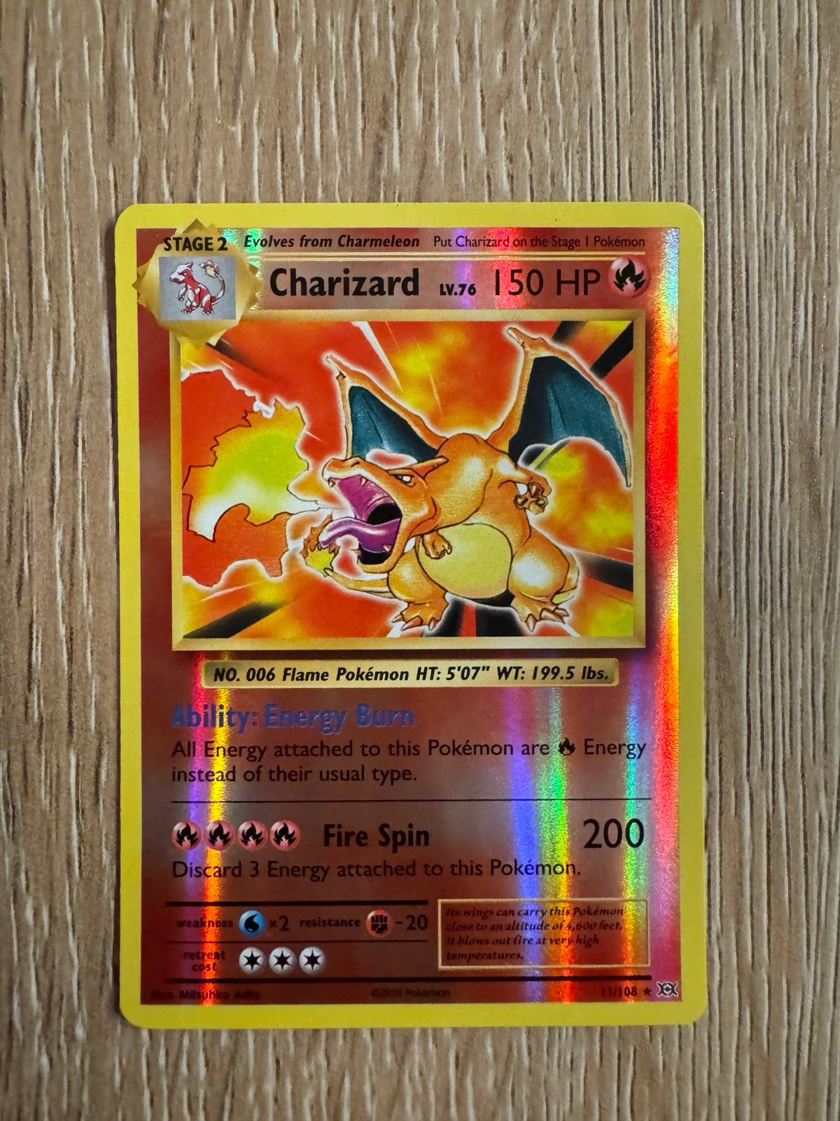Pokemon Charizard Evolutions Reverse
