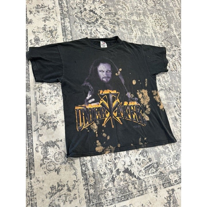 RARE Vintage 1998 Undertaker Wrestling Distressed TNT Shirt Size L GRAIL