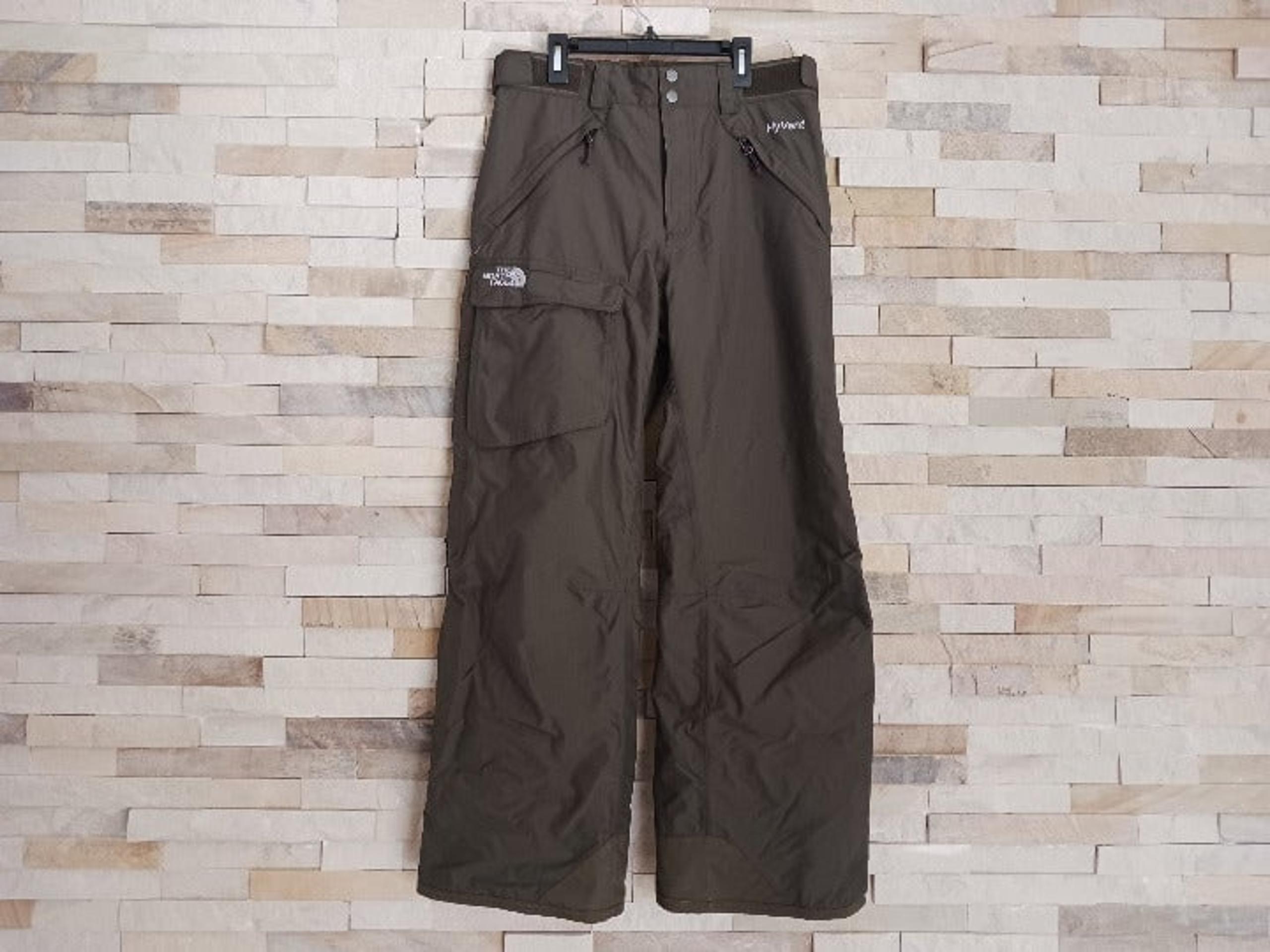 North Face Mens Small Green Snowboard Ski Snow Pants Winter Waterproof Insulated